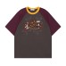 Fun Dog Applique Design Short Sleeve T-Shirt Men  Loose Fit Unisex Top