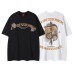 Unique Design Letter Print Short Sleeve T-Shirt for Men and Women Summer Loose Casual Fashion Couple Tee