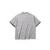 Simple striped loose half sleeved men's and women's short sleeves