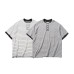 Simple striped loose half sleeved men's and women's short sleeves