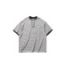 Simple striped loose half sleeved men's and women's short sleeves