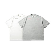 Letter printed loose casual T-shirt for men and women with short sleeves Letter printed loose casual T-shirt for men and women with short sleeves