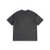 Minimally deconstructed round neck T-shirt for men with loose short sleeves