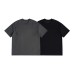 Minimally deconstructed round neck T-shirt for men with loose short sleeves