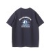 Sailing letter casual loose men's and women's short sleeves