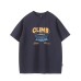 Colorful letter printed casual loose men's and women's short sleeves