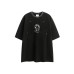 Washed vintage creative printed loose men's and women's short sleeves