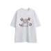 Jesus letter print loose men's and women's short sleeves