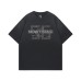 Style Letter Print Half Spray Abrasion Washed Short Sleeve T-Shirt Men's  Loose Couple Fit Tee