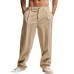 Striped straight leg pants high waisted pants