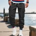 Men's casual work pants with multiple pockets