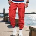 Men's casual work pants with multiple pockets
