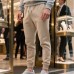 Men's solid color drawstring sports pants