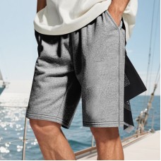 Men's sports solid color shorts