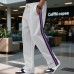 Men's striped sports horn casual sweatpants