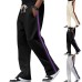Men's striped sports horn casual sweatpants