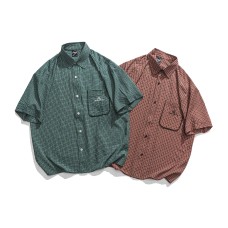 Embroidered pocket checkered shirt for men Embroidered pocket checkered shirt for men