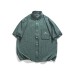 Embroidered pocket checkered shirt for men