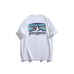 Snow Mountain print round neck short sleeved shirt for men and women
