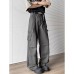 Multi pocket workwear loose straight tube versatile casual pants
