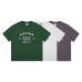 Letter printed round neck T-shirt short sleeved