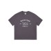 Letter printed round neck T-shirt short sleeved