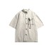 Pendant casual short sleeved shirt for men