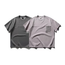 Pocket short sleeved T-shirt for men and women
