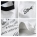 Minimalist letter printed raglan sleeve round neck T-shirt for men