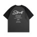 Minimalist letter printed raglan sleeve round neck T-shirt for men