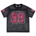 Hollow mesh retro ball suit short sleeved summer casual top