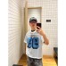 Hollow mesh retro ball suit short sleeved summer casual top