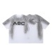 Inkjet gradient round neck men's and women's short sleeves