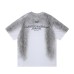 Inkjet gradient round neck men's and women's short sleeves