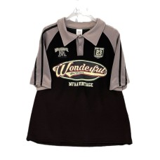 Splicing color blocked short sleeved polo color blocked top