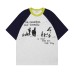 Retro Colorblock Raglan Sleeve Pure Cotton Short Sleeve T-Shirt Unisex Summer Couple Loose Casual Half Sleeve Top