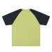 Retro Colorblock Washed Floral Design Pure Cotton Short Sleeve T-Shirt Men's  Couple Loose Casual Top