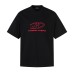 Letter Embroidery Heavyweight Pure Cotton Short Sleeve T-Shirt Men's Summer  Couple Loose Casual Top