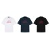 Letter Embroidery Heavyweight Pure Cotton Short Sleeve T-Shirt Men's Summer  Couple Loose Casual Top