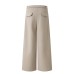 Solid color hanging high waisted casual pants straight leg wide leg pants