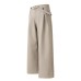 Solid color hanging high waisted casual pants straight leg wide leg pants