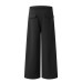 Solid color hanging high waisted casual pants straight leg wide leg pants