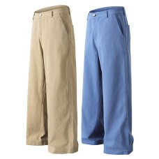 Solid color drape suit casual pants straight leg pants for men Solid color drape suit casual pants straight leg pants for men
