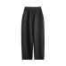 Solid color printed pocket men's and women's loose straight leg casual pants