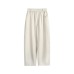 Solid color printed pocket men's and women's loose straight leg casual pants