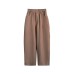 Solid color printed pocket men's and women's loose straight leg casual pants