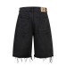 Retro Washed Patchwork Distressed Unique Design Denim  Men Summer Trendy Loose Wide Leg Pants