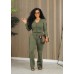 Fashion Solid Color Casual Knit Two-Piece Set Autumn and Winter Multi-Color Women's Suit