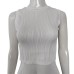 Sleeveless Round Neck Slim Women's Crop Top
