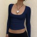 Spicy Girl Style Long Sleeve Women's Base Layer T-Shirt Women's Clothing